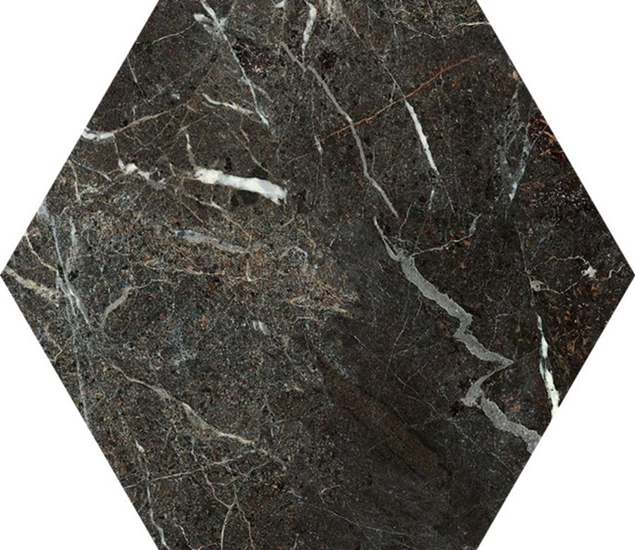 TOSI BROWN HEXAGON POLER 17,1X19,8