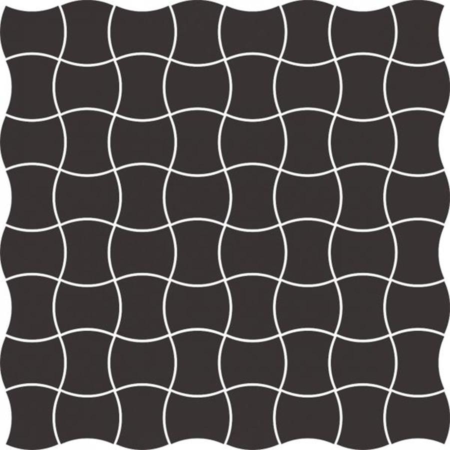 MODERNIZM NERO MOZAIKA PRASOWANA K.3,6X4,4  30,86X30,86