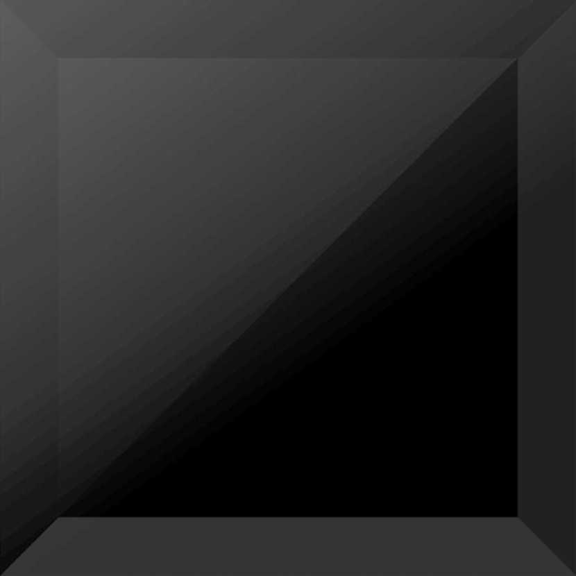 CRYSTAL BLACK GLASS 15x15