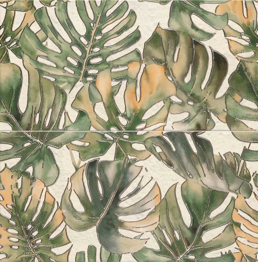 SIERRA LEONE LEAVES DEKOR 2-ELEMENTOWY 61,8X60,8
