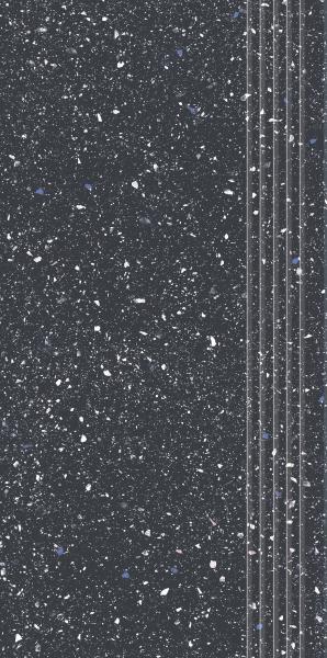 MOONDUST ( MACROSIDE ) ANTRACITE STOPNICA PROSTA NACINANA MAT. 29,8x59,8