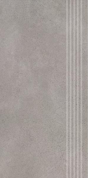 SILKDUST GRYS STOPNICA PROSTA NACINANA POLPOLER 29,8x59,8