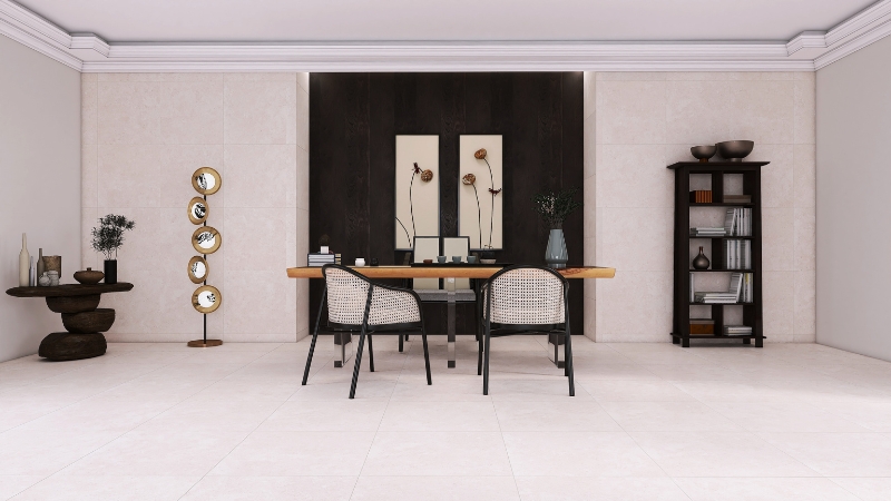 Kolekcja Cityrock Beige w holu apartamentowca